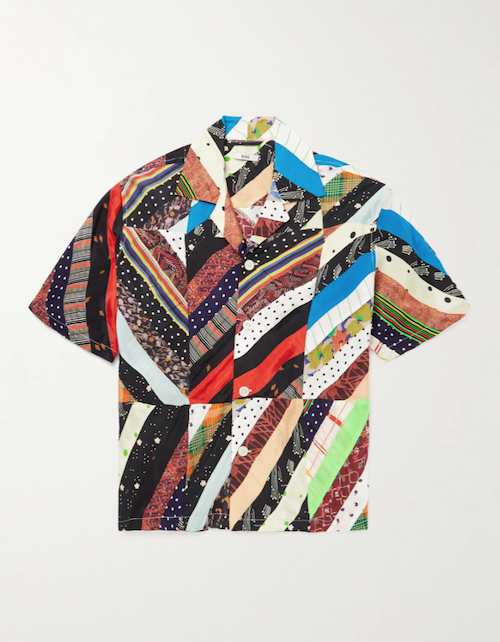 menswear product of the week bode camp collar patchwork shirt mr porter buy