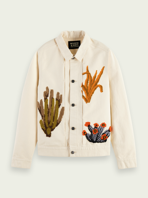 men's trucker jacket scotch soda cactus penis cactus