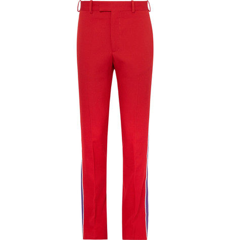 Calvin Klein Collection 205W39NYC red trousers
