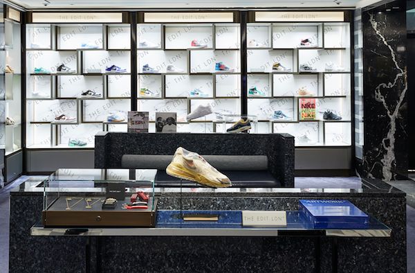 the edit ldn opens limited edition sneaker boutique in Harrods