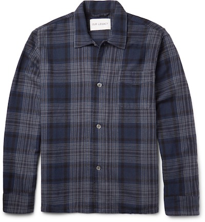 Overshirt flannel shirt Our Legacy Mr Porter menswear