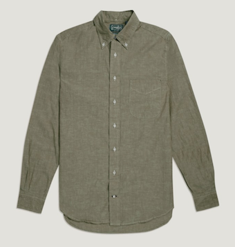 Gitman Vintage green shirt Trunk Clothiers SS18 top menswear picks