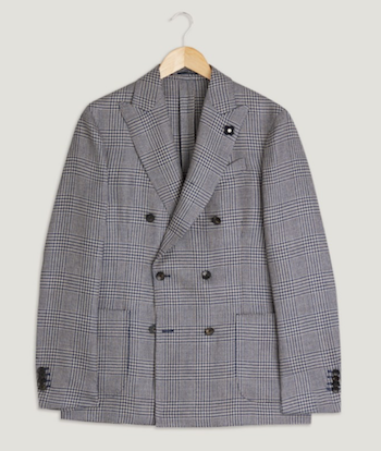 Lardini Prince of Wale check jacket SS18 Trunk Clothiers Menswear