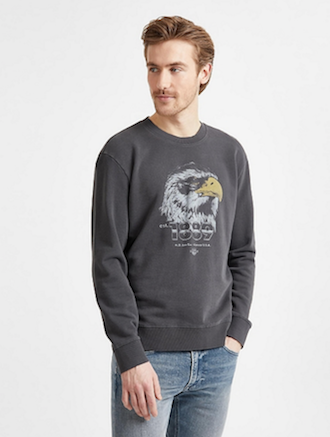menswear seasonal fashion round up lee jeans eagle sweatshirt