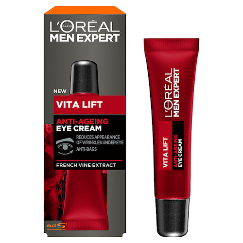 L'oreal men expert vita lift red wine eye cream grooming review tried tested