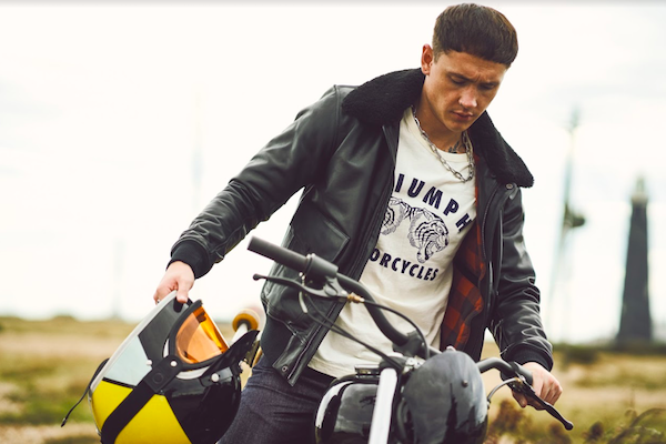 triumph motorcycles lifestyle menswear ss21 collection