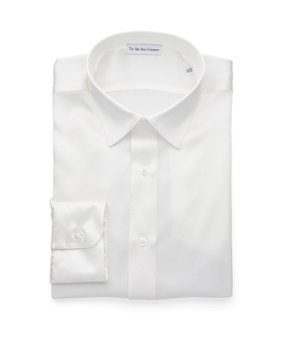 White Shirt Silk The Silk Shirt Company