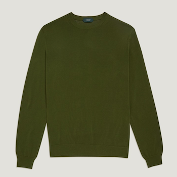 Zanone green sweater knitwear SS18 Trunk Clothiers Menswear